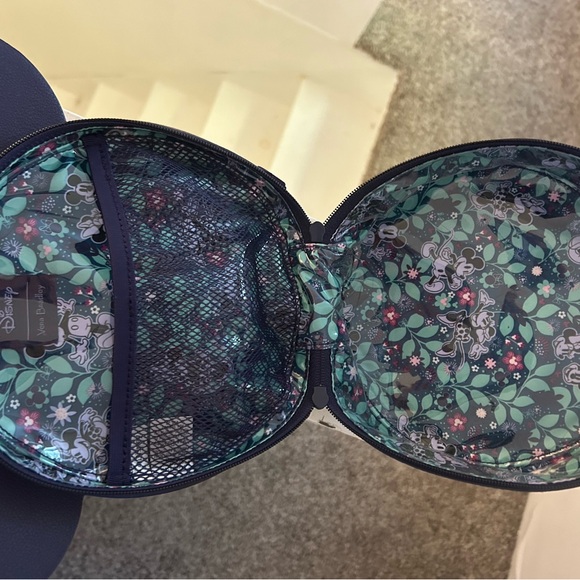 Vera Bradley Mickey and Minnie Floral Cosmetic Case - Pink and Purple - Picture 2 of 3